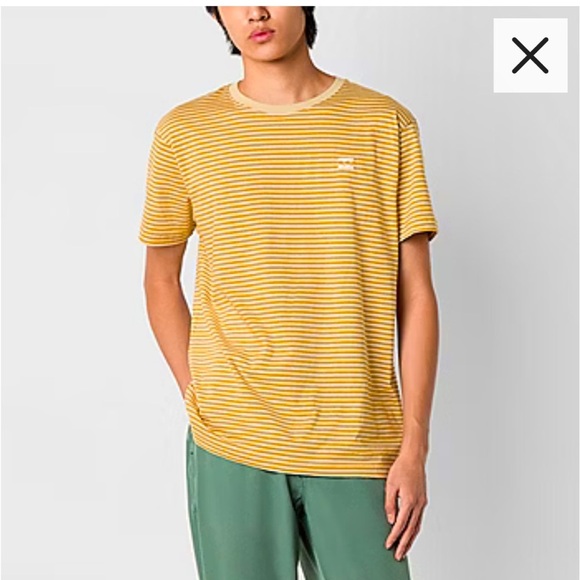 Billabong Tan and White Short Sleeve Tee - Picture 5 of 6